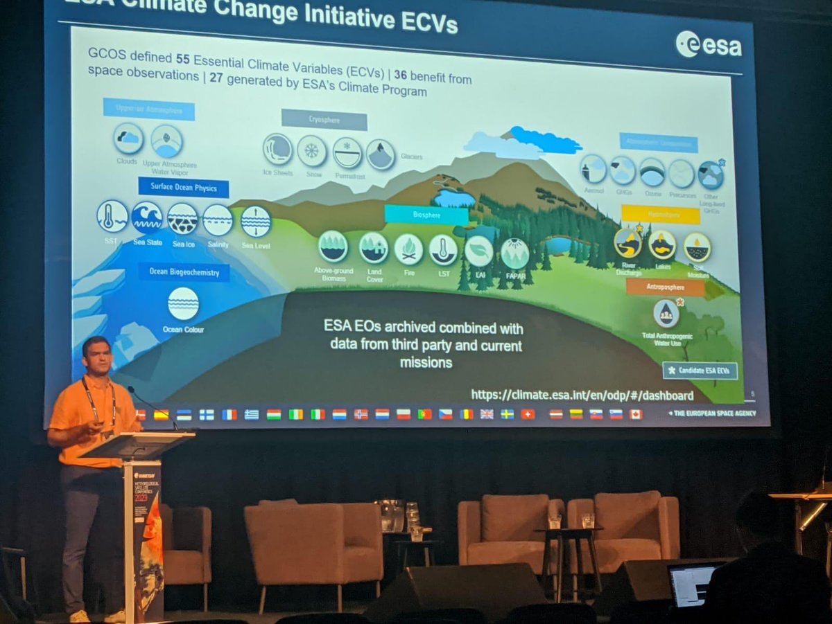 CAlbergel's tweet photo. Thanks #EMSC2023 for giving me the opportunity to present @ESA_EO @esaclimate Climate Program #CCI & our portfolio of #Satellite-based #EssentialClimateVariables ๐ ๐ ๐ฐ ๐ช
lots of familiar & friendly faces! Wish I could have stayed more
Learn more at https://t.co/5d4cMVISsQ https://t.co/9ywRBC3G5u