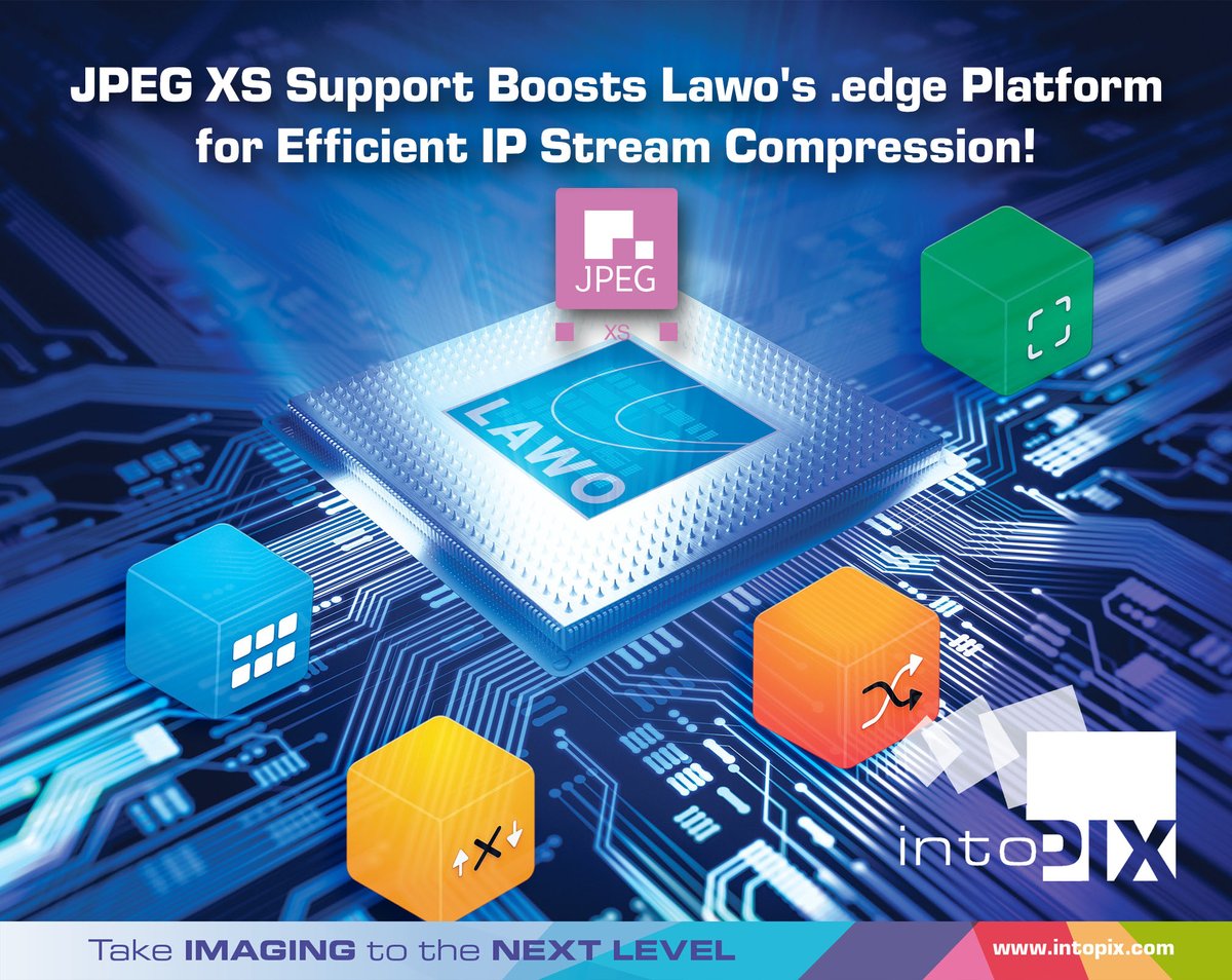 @intoPIX is proud to announce its collaboration with @lawo to bring you the incredible power of the #TicoXS codec for #JPEGXS compression Now, .edge users can encode & decode JPEG XS-compressed streams with ease, ushering in a new era of media excellence zurl.co/7JDT