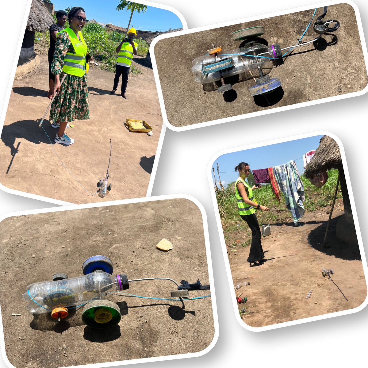 DagmarZwebe's tweet image. Just a moment of fun today. When plastic is #recycled and turned into a toy. Whomever made this car is a real #engineer in development. So impressed with the design! While I don’t think this will create a solution to the #PlasticProblem of #Uganda it was a lovely finding.