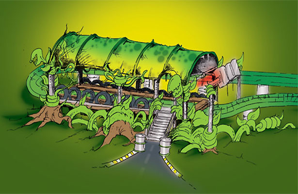 coasterpedia's tweet photo. Check out the original designs for Toverland's Booster Bike! These where drawn by German design firm Goldorange. Most of these wouldn't come to realisation, and the ones that did would be manufactured by Dutch company Joop van den Heuvel! https://t.co/yH8XrUx4A5