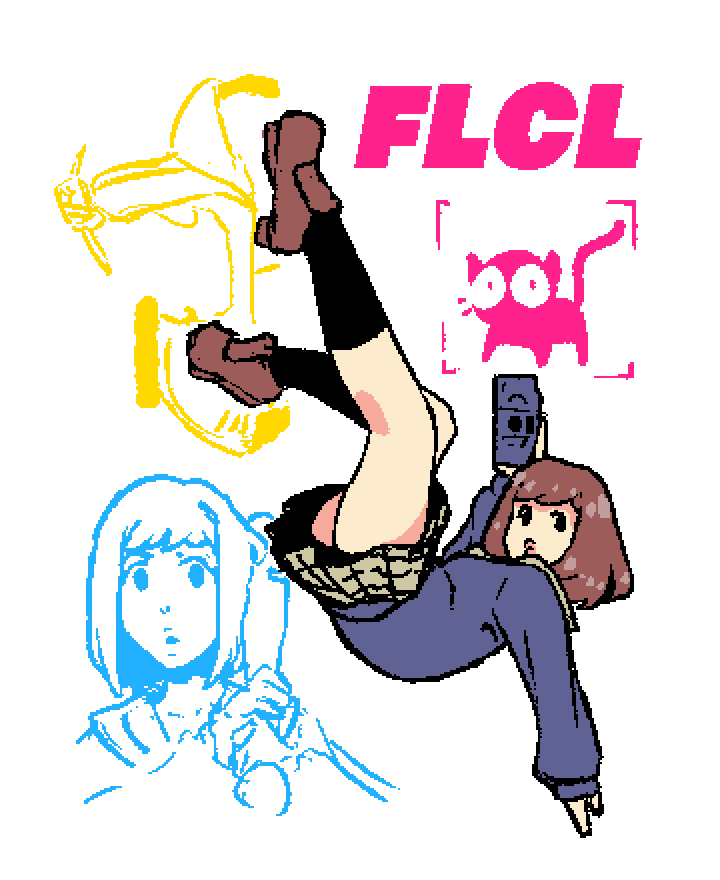 ROSEANN_FDPROP's tweet photo. FLCL Doodle https://t.co/uqNaeQMpq4