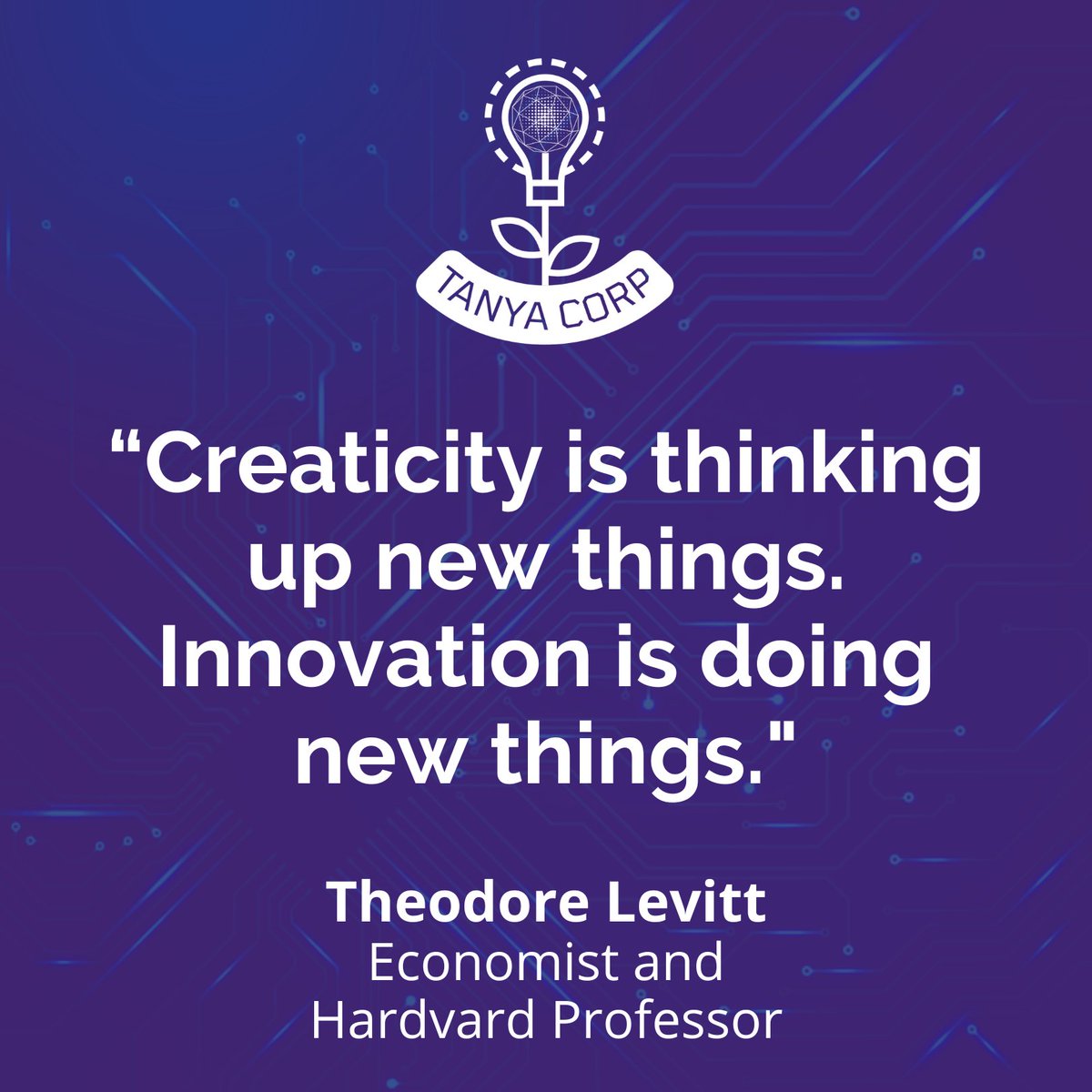 "‘Creativity’ is not the miraculous road to business growth and affluence that is so abundantly claimed these days… Those who extol the liberating virtues of corporate creativity… tend to confuse the getting of ideas with their implementation – that is, confuse creativity in