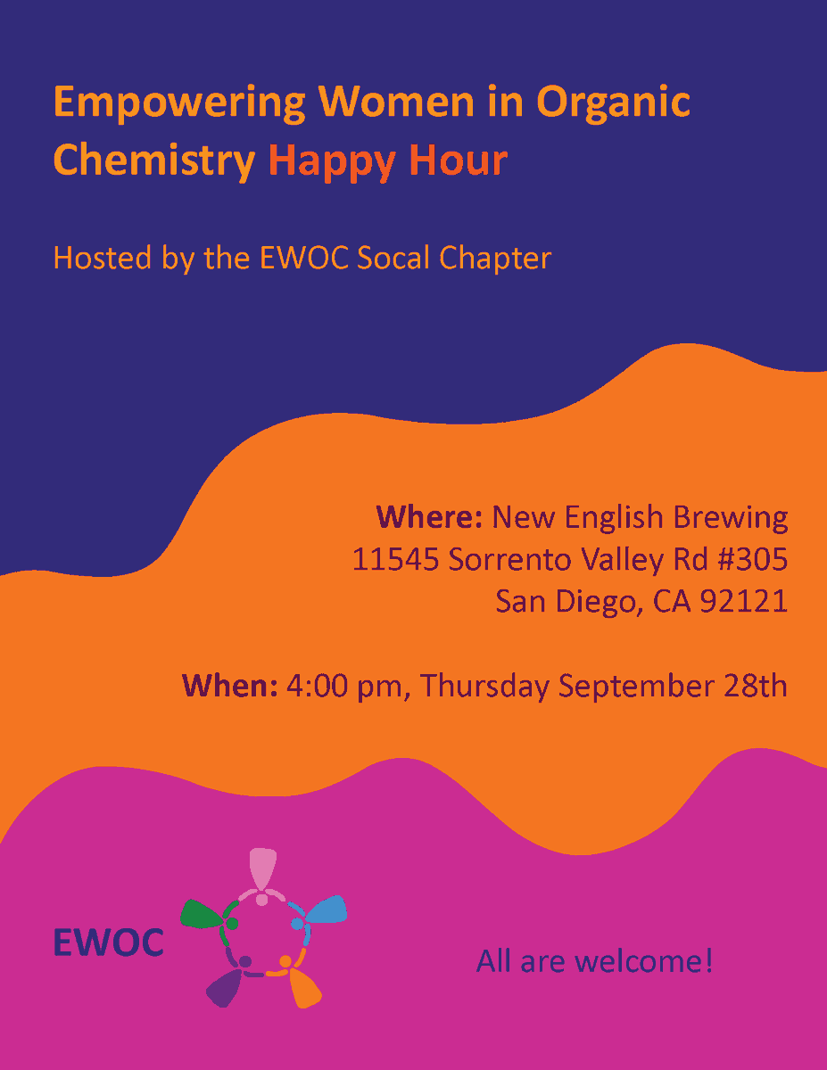 2 Happy Hours are better than none - join in in SD at the same date (09/28/23) at 4 pm at New English Brewing. Meet the other half of the EWOC SoCal chapter and network!