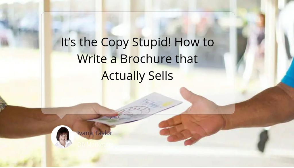 DIYMarketers's tweet image. Want a brochure that actually brings in the dough? 🍞 It&apos;s all about the copy, baby! #CopyThatSells

Read more 👉 lttr.ai/AG0hm

#PowerfulCopywriting #DirectMarketing #GetCustomers #StraightUpActionableAdvice