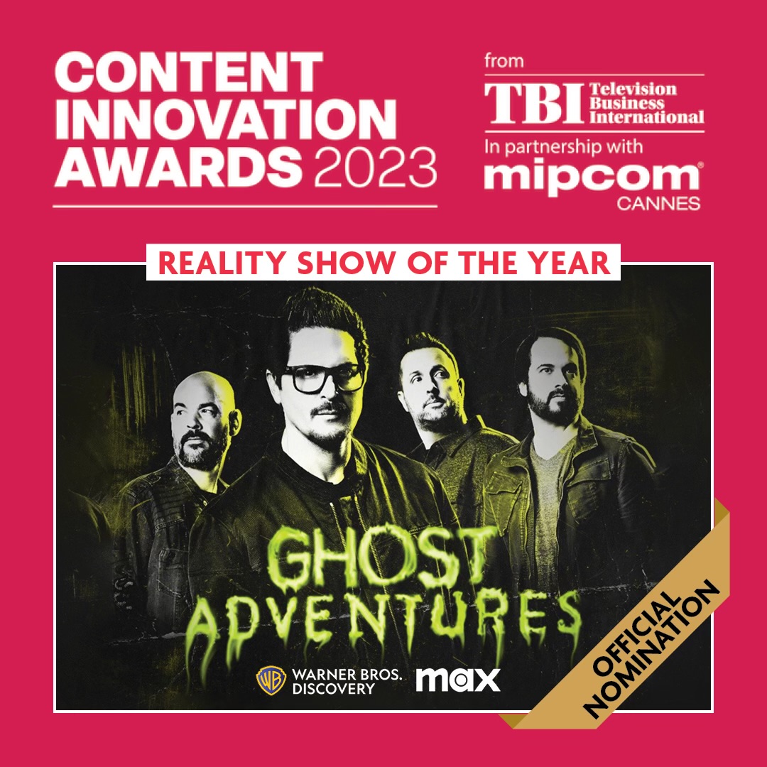 MYE_TV's tweet photo. We are honored to have @GhostAdventures nominated for Reality Show of the Year at the Content Innovation Awards 🎉

So proud to be associated with @Zak_Bagans and his team, most of whom have been involved in the series for more than 15 years and over 300+ episodes produced. https://t.co/RHPo1Kg0Ah