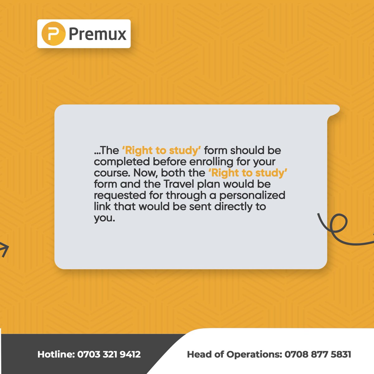 PremuxEducation's tweet photo. UK has added a new procedure that every aspiring international student must know before traveling abroad. 

To get FULL INFORMATION and INSTRUCTIONS send us a message let’s put you through, or call 07033219412 or 07088775831

Mohbad naira Marley Bella shmurda ear infection visa https://t.co/AthTm4bWmq