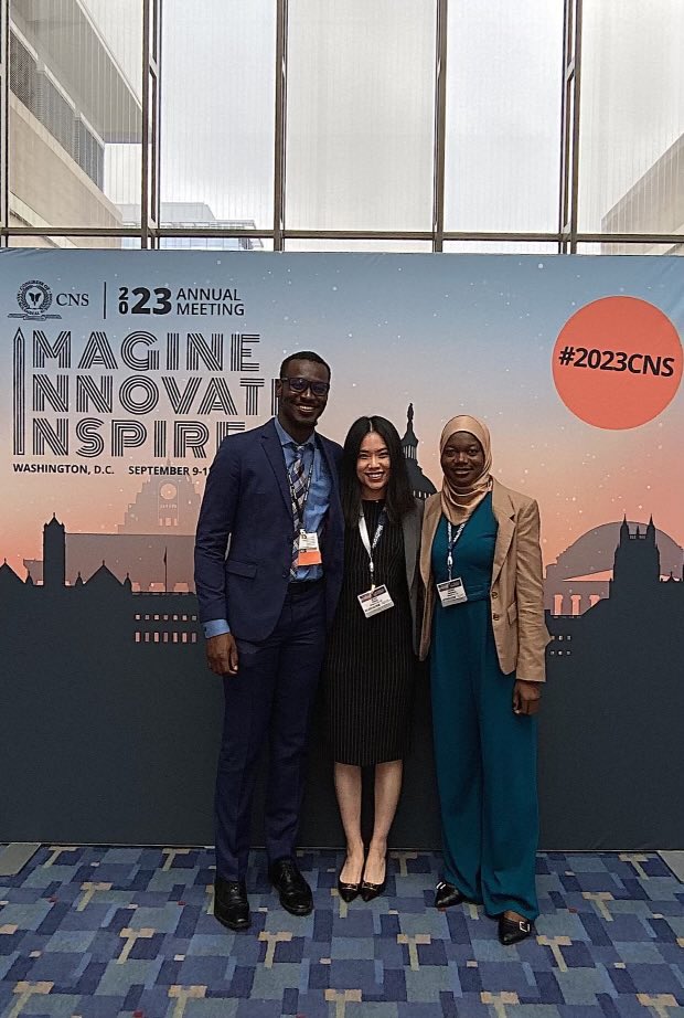 FauziyyaMuham18's tweet photo. #2023CNS was an enlightening experience! Thrilled to connect with the inspiring Neurosurgery community. Deeply grateful to my mentor @zacharyasmithmd, @OUskullbaseMD @OU_Neurosurgery for this invaluable opportunity. Huge congratulations to the organizers of such a memorable event https://t.co/gnvGaHuHHG