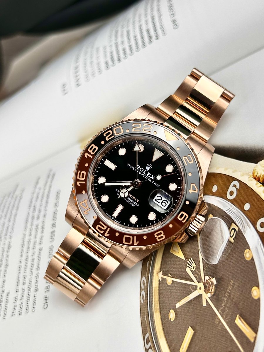 GmgWatches's tweet photo. 𝐆𝐌𝐓-𝐌𝐚𝐬𝐭𝐞𝐫 𝐈𝐈 🌹🌹

Full rose #126715CHNR in stock today! ✅

Prices from - £31,495! ✅

For more details please get in touch! 📲 https://t.co/nvlH8W8jTb