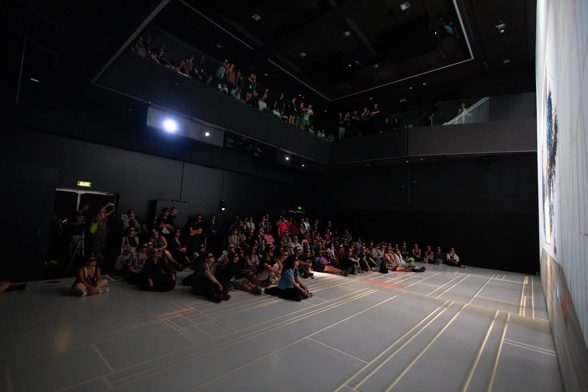 RaziehKooshki's tweet photo. Striate Cortex - @Vahidqaderi2 &amp; #raziehkooshki - #Deepspace8k @ArsElectronica festival 2023

It was such a great experience and pleasure.

Videos by Lina 
Photos by Markus Schneeberger @Flickr 
#arselectronica2023 #arsElectronicafestival https://t.co/zd0tPyyJvF