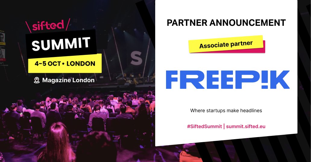 #Events Mark your calendars: October 4th and 5th, because Freepik is gearing up for #SiftedSummit! 📆

Our CEO, @cuenca, will be on the @Siftedeu main stage sharing his insights at the panel 'The American Dream: the how and when of scalin’ USA'

We hope to see you in London! 🙌💥