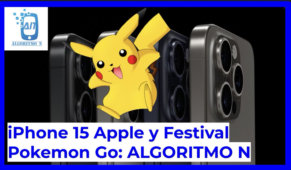 algoritmo_n's tweet image. Esta semana en #AlgoritmoN

-Cine #GranTurismo (01:56)
-iPhone #AppleEvent (05:20)
-Festival #PokemonGo (08:40) 
-#Steren Star Wars (11:33)
-Monitor touch #Dell (14:38)

FB: fb.watch/n1v_ku1EOY/?mi…
YT: youtu.be/PcRIEWXT8VQ?si…