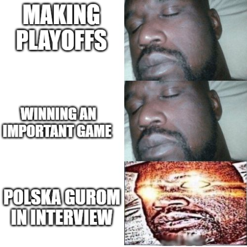 What can we say <a href="/PappaPatryk/">PappaPatryk</a> wanted to embrace his inner polish after the banger win yesterday 
#POLSKAGUROM 🇵🇱🇵🇱🇵🇱
#BIPWIN #GOBIP