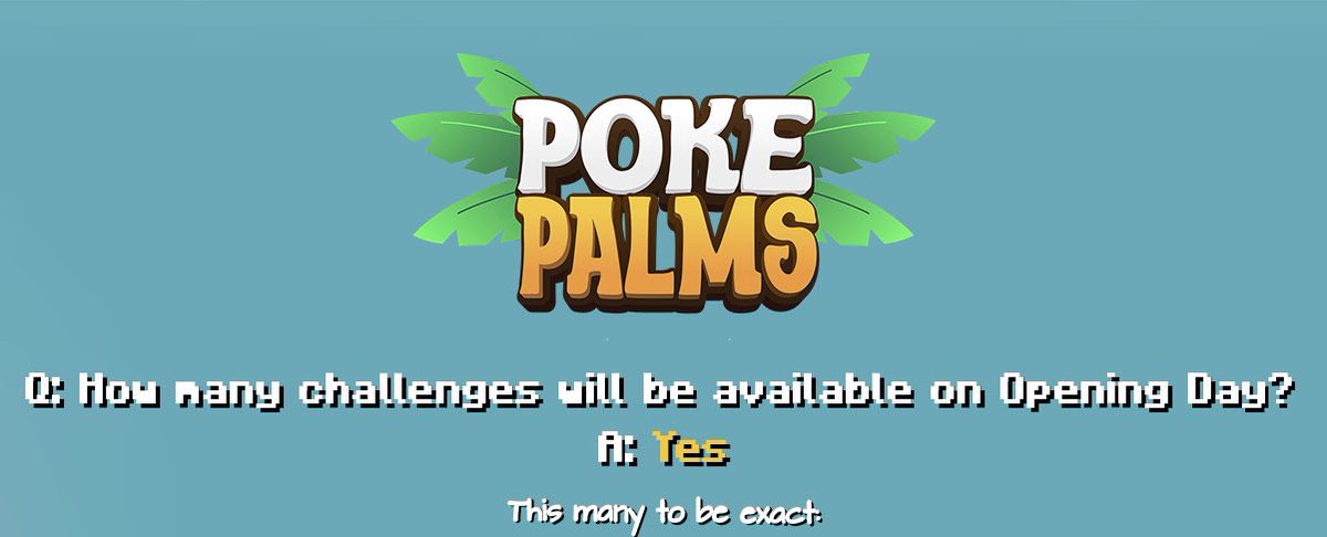 PokePalms's tweet photo. How many challenges will be available on Opening Day?

idk just a few… https://t.co/7CnITHwEqD
