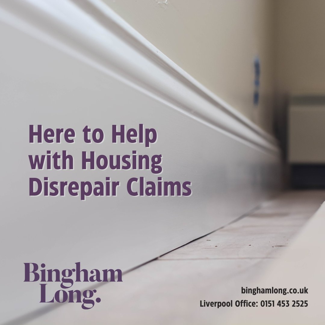 BinghamLongUK's tweet photo. Our solicitors will fight to ensure you are fairly compensated for the anxiety, distress, and general unpleasantness caused by living in disrepair in your home.

#BinghamLong #SolicitorFirm #UK #HousingDisrepair #Liverpool #HousingCrisis https://t.co/lFz5tWTetp