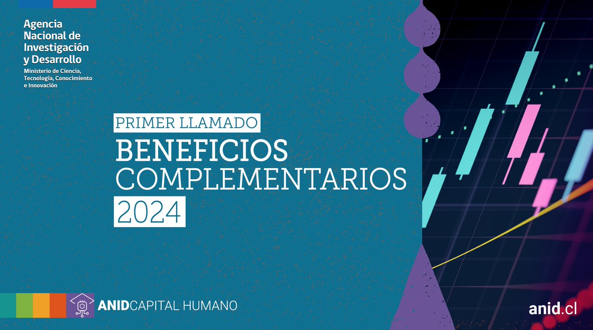 📢 Atención becarias y becarios de #DoctoradoNacional, los invitamos a enviar sus solicitudes al primer llamado 2024 de #BeneficiosComplementarios 🗓️ al que pueden postular hasta el 18 de octubre a las 13:00 hrs.
Más información en bit.ly/3RlGCyP