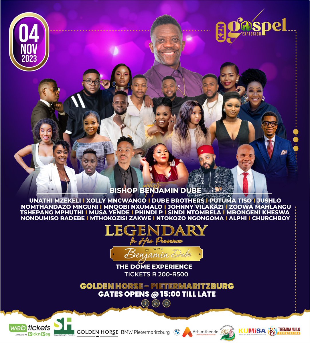 KZN_GospelX's tweet photo. 1. It’s official! A stellar line-up for the #KZNGospelExplosion23🙌🎶

Limited tickets available!🎟️
https://t.co/ynO12X0lSm https://t.co/eED6JusiND