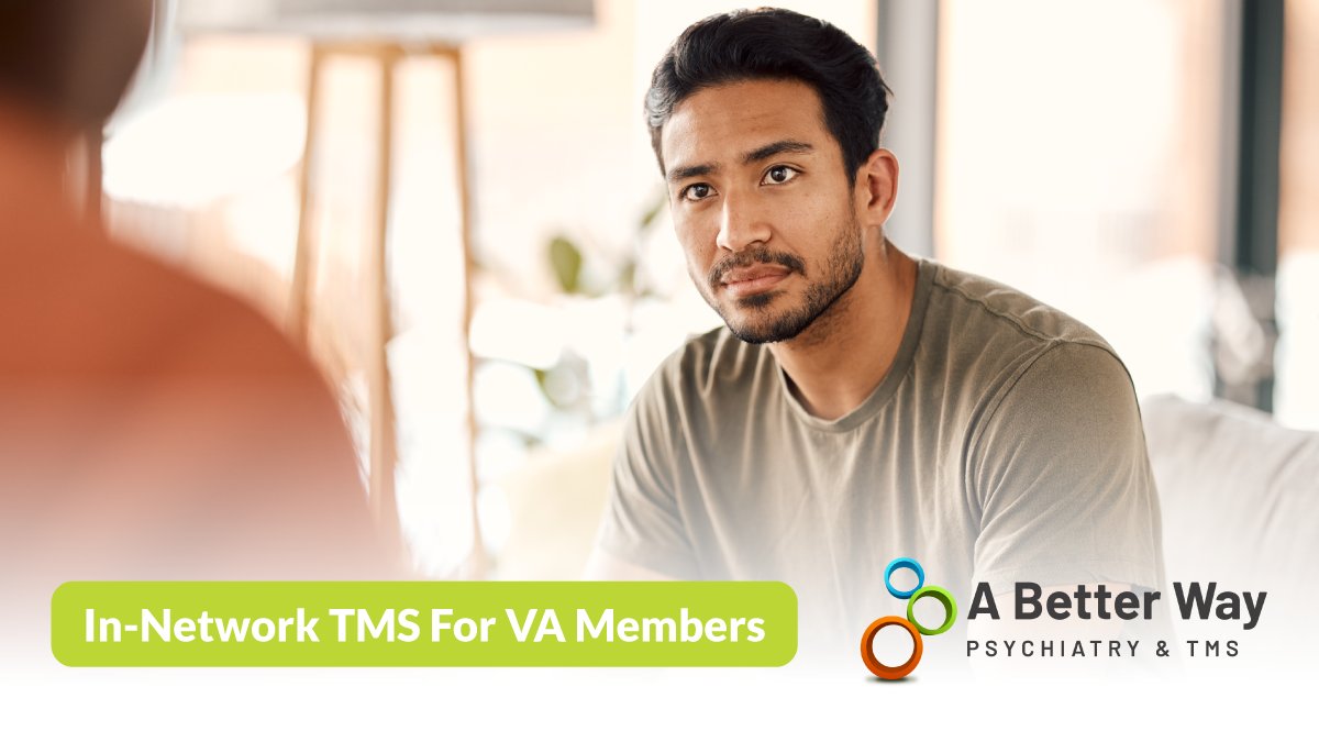 abetterwaytms's tweet photo. Veterans Affairs covers TMS for Veterans and we accept VA insurance. Begin your journey with TMS today: https://t.co/lvBRx6uqs8
#TMSTherapy #ABetterWay #TMS #Depression #California #MentalHealth #MentalWellness #va #veteransmentalhealth #vanetwork https://t.co/vZjApuOkb1