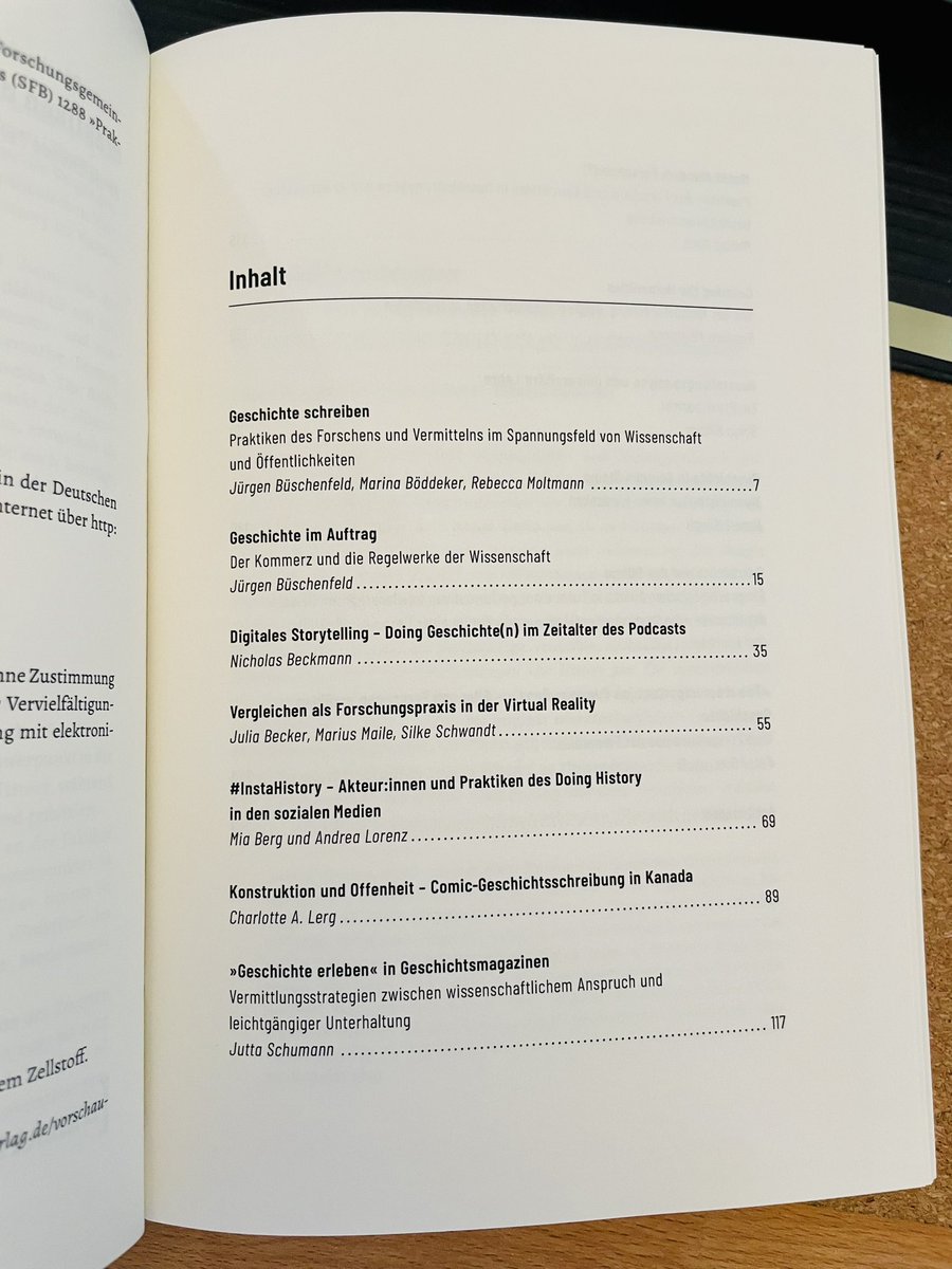 „Praktiken der Geschichtsschreibung“ <a href="/RebeccaMoltmann/">Rebecca Moltmann</a> <a href="/sfb_comparing/">SFB 1288 "Praktiken des Vergleichens"</a> seit kurzer Zeit erhältlich (und als Belegexemplar nun auch auf meinem Schreibtisch). U.a. mit meinem Beitrag zum Doing von Geschichte(n) im Zeitalter des Podcasts.