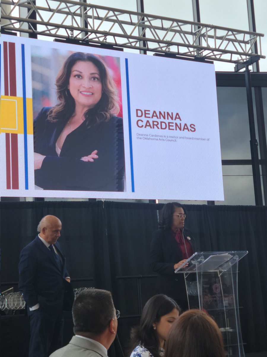@MautraStaleyJones welcoming  Oklahoma'sTop Hispanic Leaders. #OCCC #community