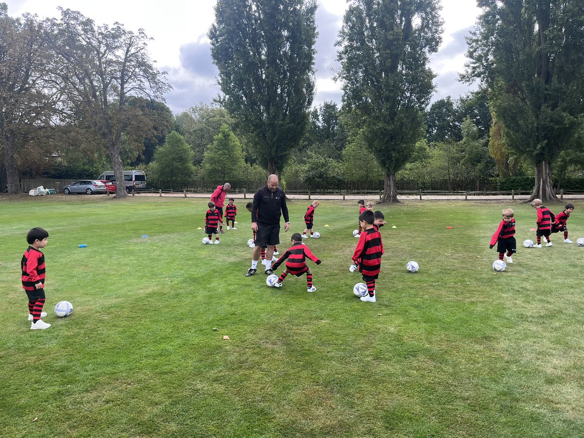 Our Reception boys enjoying their first games session of the term! 👏🏼