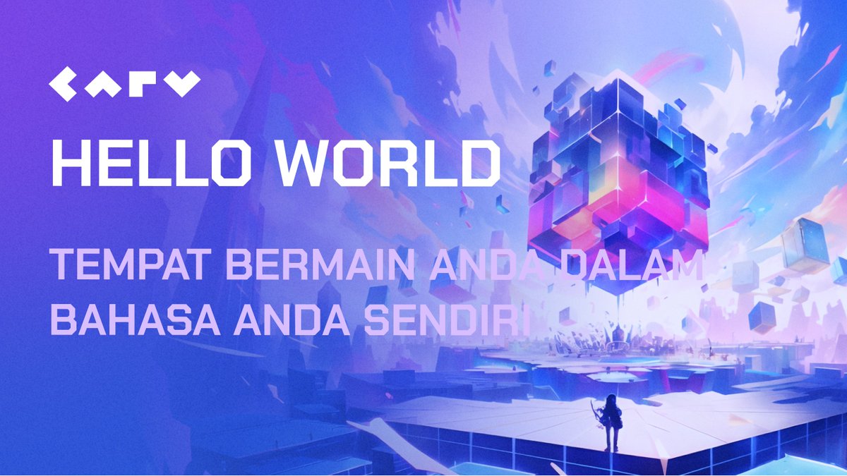 CARV_IDN's tweet image. Selamat datang di surga permainan Anda! 🌞

Anda dapat terus mengetahui tentang pembaruan #CARV terbaru dalam bahasa yang paling sesuai untuk Anda dan terhubung dengan para gamer yang memiliki kesamaan bahasa dan kegemaran bermain game di sini.  

Mari kita mulai! 👀