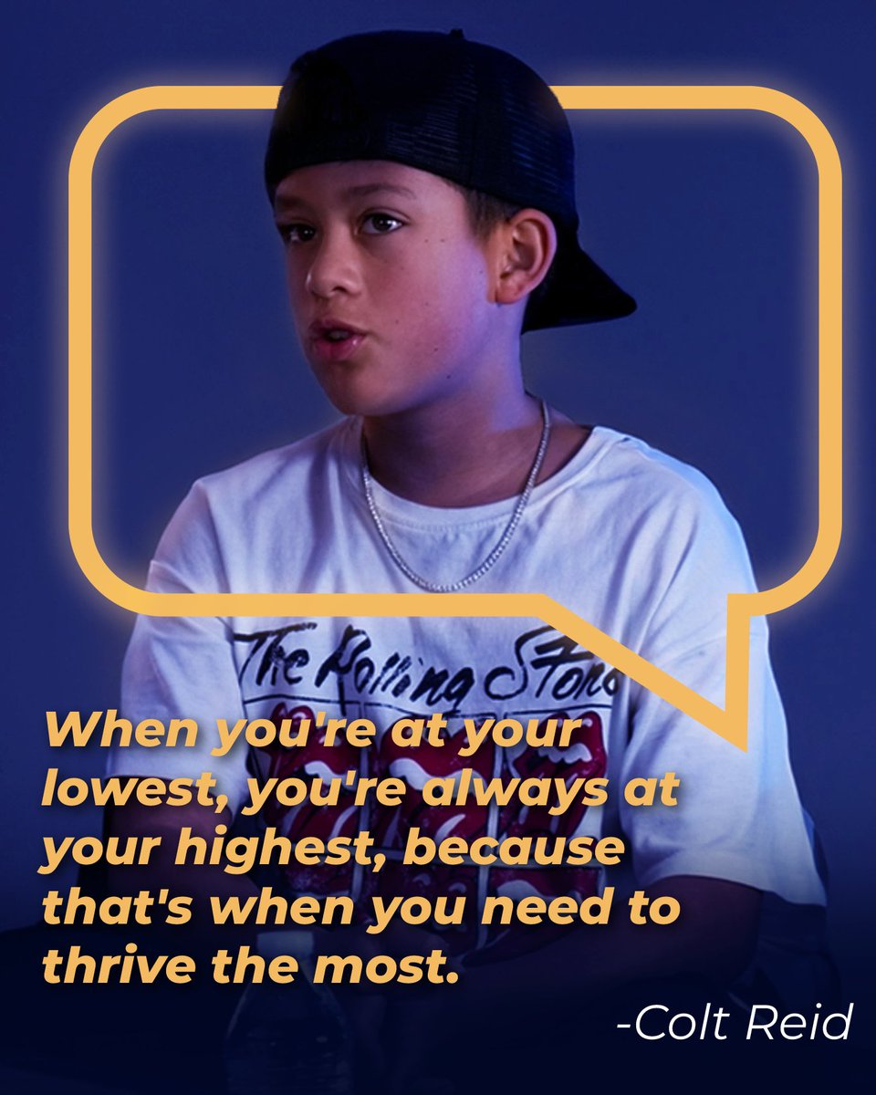 fgmbtalkshow's tweet photo. When you're at your lowest, you're always at your highest, because that's when you need to thrive the most. 
- Colt Reid https://t.co/ogKWbsrD5t