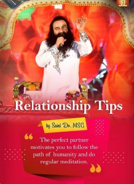 PreetiT92773948's tweet image. The true partner always motivates to do welfare works for humanity &amp;amp; do meditation regularly. Saint MSG Insan says that they respect &amp;amp; care each other &amp;amp; have mutual understanding. They never doubt .
#TipsForHealthyRelationship