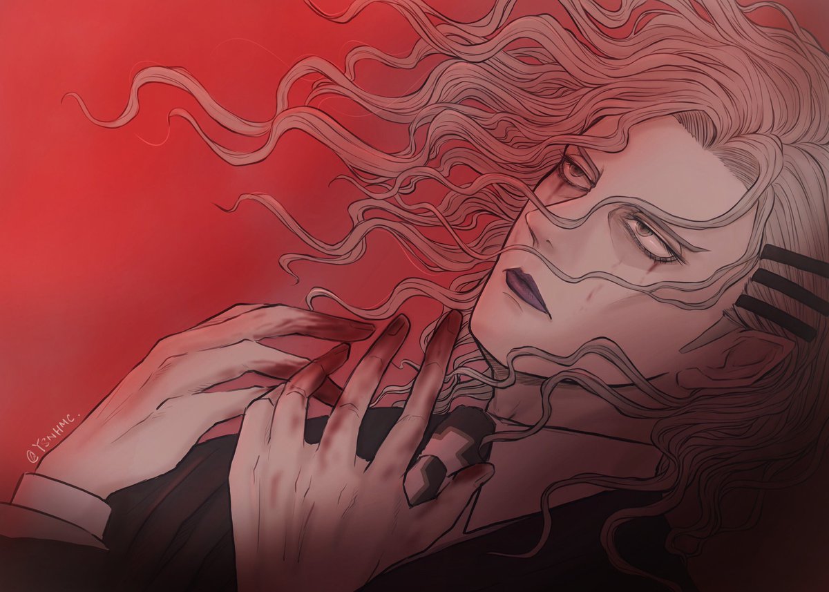 「Bloody hands, or tears.血まみれの手か、涙か。 」|野生暗黑文青のイラスト