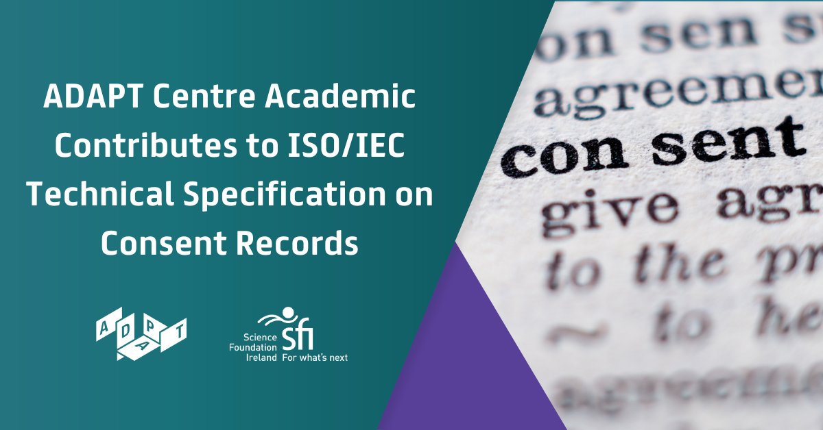 The ADAPT Centre (@adaptcentre) on Twitter photo ADAPT <a href="/DCU/">Dublin City University</a> academic Dr. Harshvardhan J. Pandit <a href="/coolharsh55/">@harsh@eupolicy.social</a> contributed to the recently published ISO/IEC TS 27560:2023 technical specification on #consent record information structure from <a href="/isostandards/">ISO</a> & <a href="/IECStandards/">IEC</a>. Learn more: adaptcentre.ie/news-and-event… ADAPT <a href="/DCU/">Dublin City University</a> academic Dr. Harshvardhan J. Pandit <a href="/coolharsh55/">@harsh@eupolicy.social</a> contributed to the recently published ISO/IEC TS 27560:2023 technical specification on #consent record information structure from <a href="/isostandards/">ISO</a> & <a href="/IECStandards/">IEC</a>. Learn more: adaptcentre.ie/news-and-event…