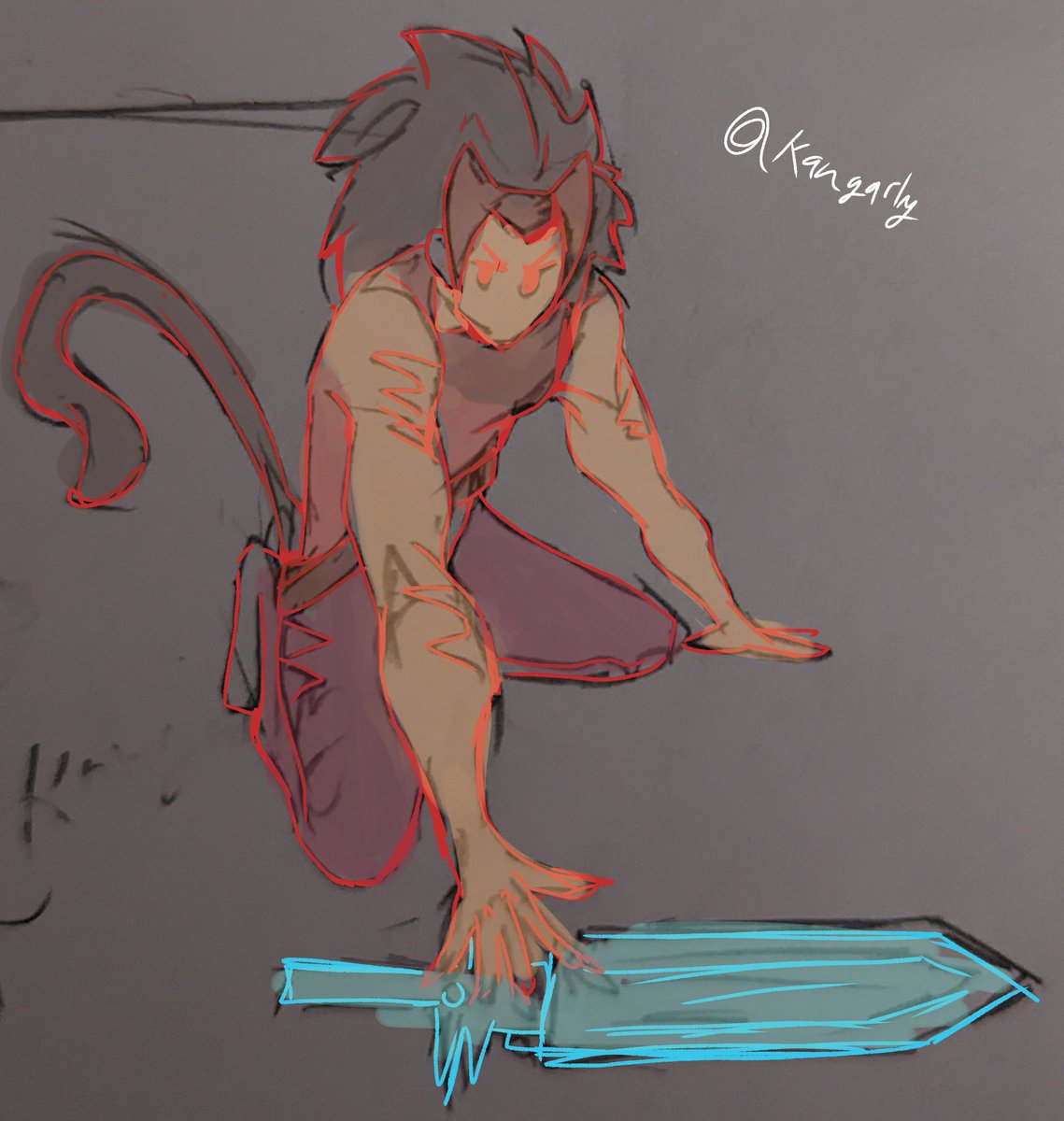 kangarly's tweet photo. Decided to also slightly color in my catra sketch!
#shera #spop #sherafanart #catradora #catra #princessesofpower https://t.co/f8tKsoTt3A