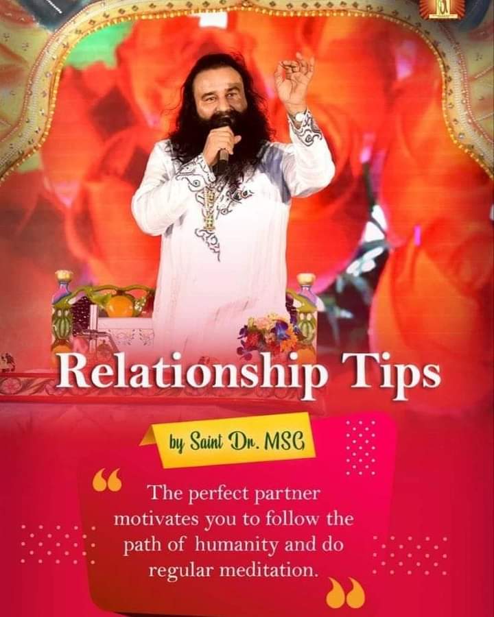 IshaWadhwa77's tweet image. Respected guru Saint MSG Insan ji says to maintain a healthy relationship between husband and wife for this they establish mutual understanding with each other and  trust on their partners. This will result in happy and healthy relationship 
#TipsForHealthyRelationship