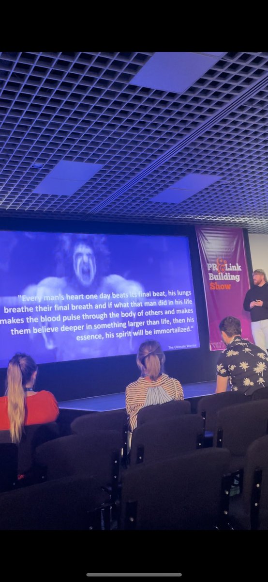 Extra points to <a href="/AshLiddell1250/">Ashley Liddell | Co-Founder @ Deviation</a> for his great talk today on search integrated influencer marketing, purely for the inclusion of wrestling GIFs 🫶🏼#BrightonSEO