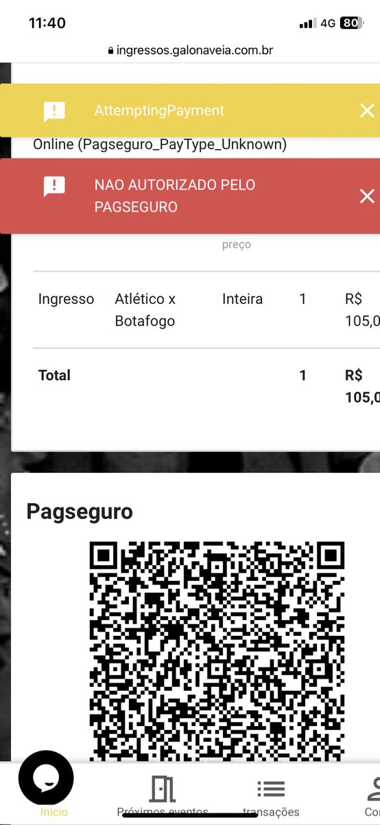 jhonatafelipe's tweet photo. Site cada dia pior, nunca dá pra comprar no cartão de crédito @GaloNaVeia https://t.co/YP8jULvtoe
