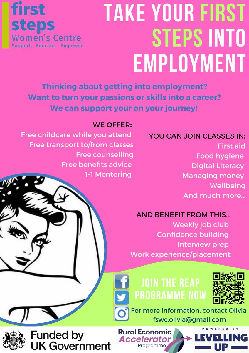 First Steps Women's Centre (@fswc) on Twitter photo NEW PROGRAMME
Whether you are ready for work or would just like more skills, training and confidence, you can join our Reap Programme.
Drop us a message to find out more or email Olivia (fswc.olivia@gmail.com)
#firststepswomenscentre #empoweredwomen #thefutureisfemale NEW PROGRAMME
Whether you are ready for work or would just like more skills, training and confidence, you can join our Reap Programme.
Drop us a message to find out more or email Olivia (fswc.olivia@gmail.com)
#firststepswomenscentre #empoweredwomen #thefutureisfemale