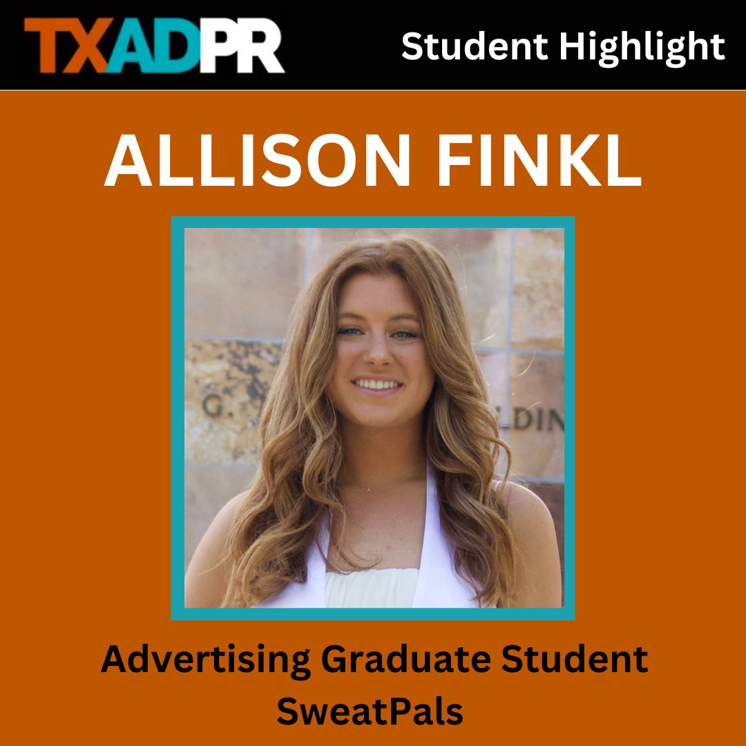 Fellow TXADPR student, Allison Finkl is doing big things over at @sweatpals! From content creation to attending awesome events, head to our website to hear all about what it's like working as a Marketing Coordinator at a local startup! 🤩