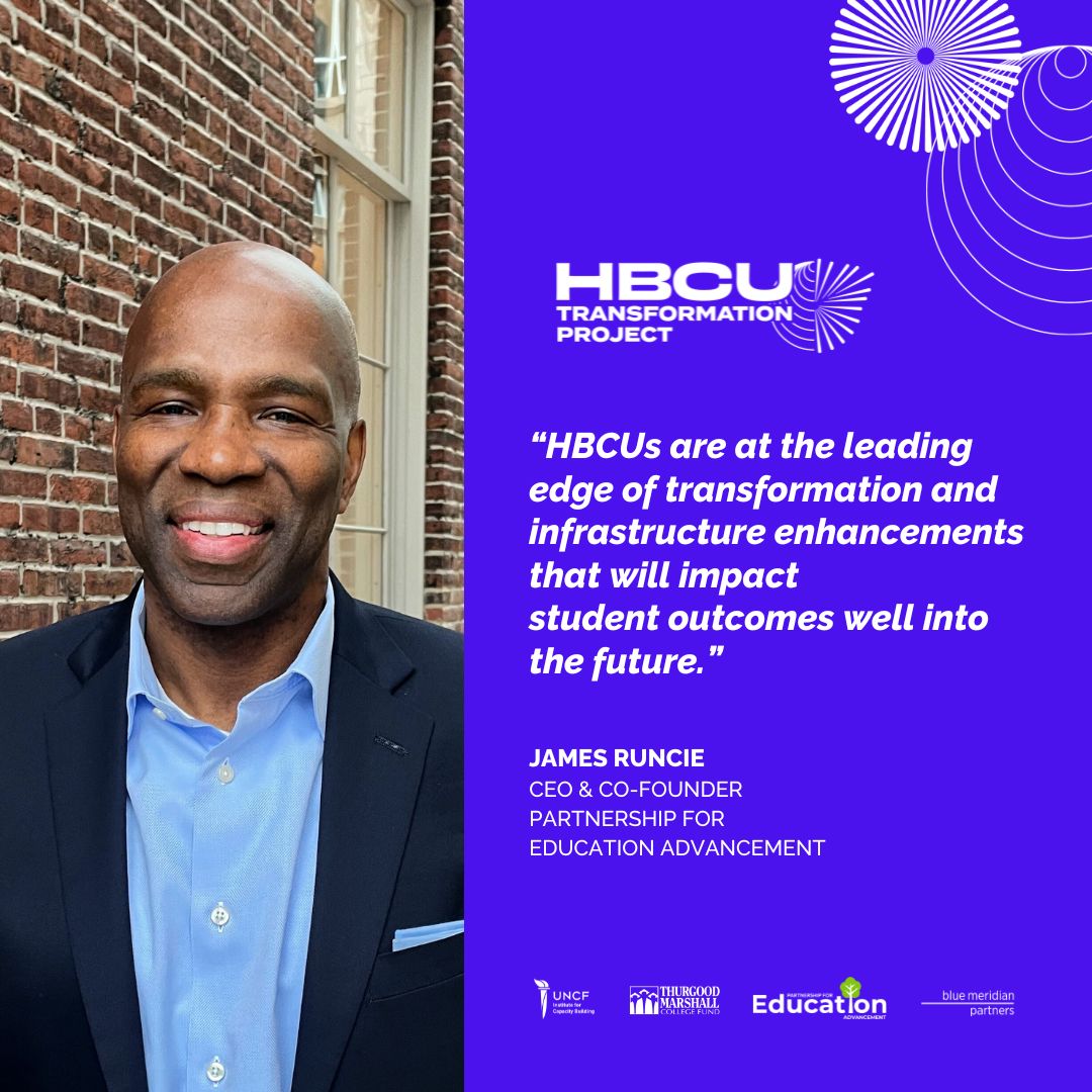 The #HBCUTransformation Project launched in 2022 and is a collaboration between @PEdAdvance #UNCF,
@tmcf_hbcu with the strategic leadership of @bluemeridianp. Learn more: edadvancement.org/news/strong-fi…
#HBCUeconomics #EconomicMobility #HBCUs