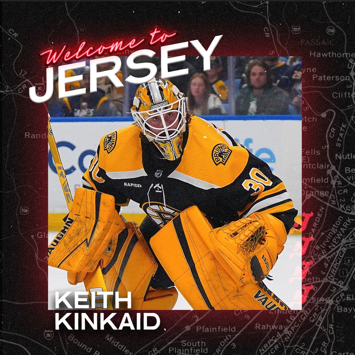 NJDevils's tweet photo. Welcome back 🚧!

We have signed goalie Keith Kinkaid to a one-year, two-way contract.

📰: https://t.co/YSAhpYlOdu https://t.co/pX0qVMn1H1