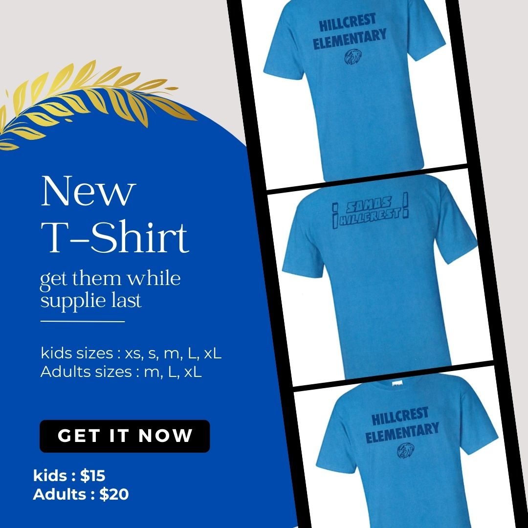 T-SHIRT SALE is going on now get them while supplies last they be gone in a flash
adult-$20 Kids-$15
kids where sent home with the order forms. Please send them back with the payment method list on the forms
The shirt will be use every Friday to show your school SPIRIT
