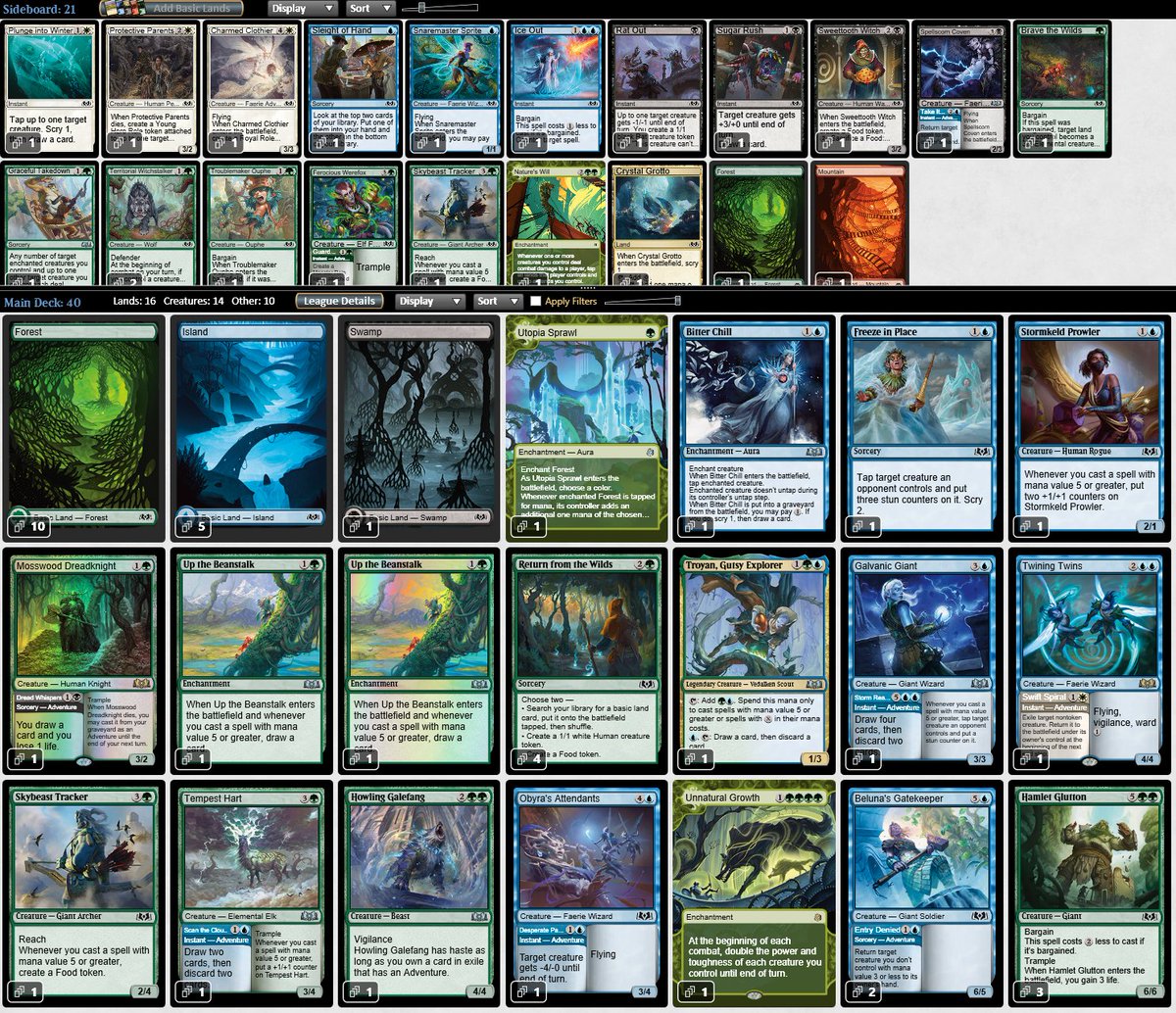 bujanowicz's tweet photo. Wilds of Eldraine draft trophy #3 https://t.co/y5SN4XotWt