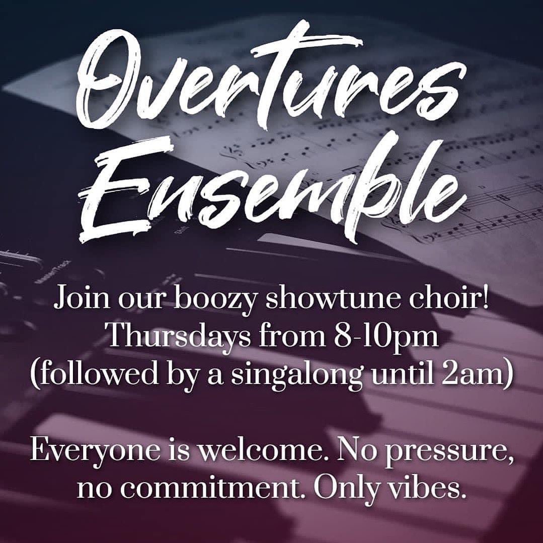 This week, we are learning:

1. You Will Be Found (Dear Evan Hansen)
2. Defying Gravity (Wicked)

Your music director will be <a href="/Nicole_Pianist/">Nicole Johnson</a>!

🌳💚

Book a drop-in: ko-fi.com/overtures/shop
Join mailing list: forms.gle/itYWmoWYdvTsS1…