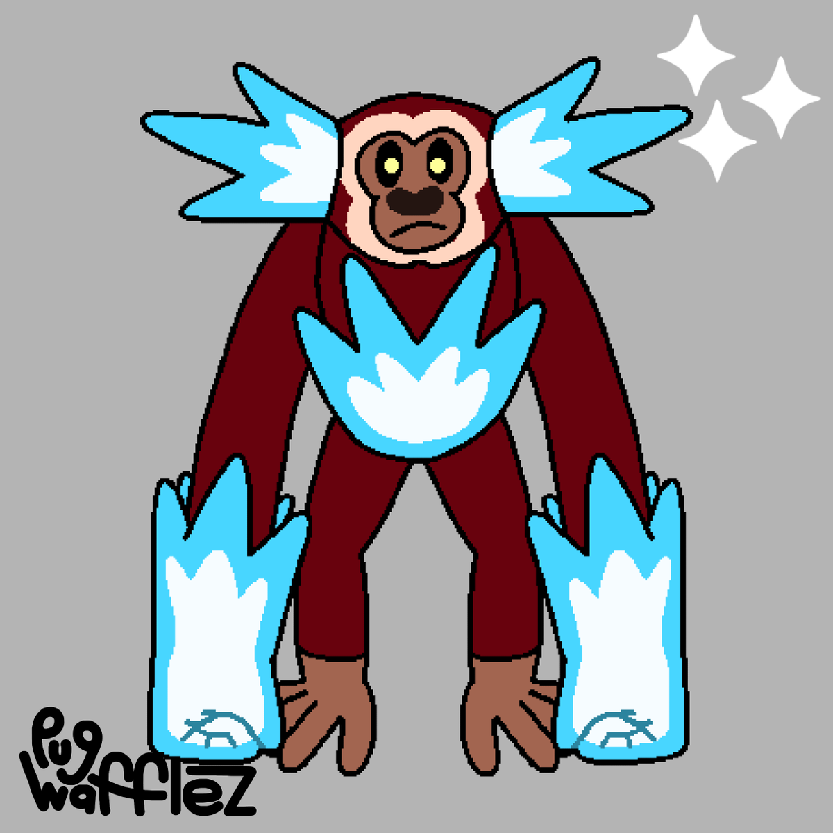 PugWafflez2's tweet photo. Scorchimp has evolved!

Gibburn (Fire/Fighting)

[ #pokemon #fakemon #PokemonScarletViolet📷 #creaturedesign  ] https://t.co/FLuJOEf3S9