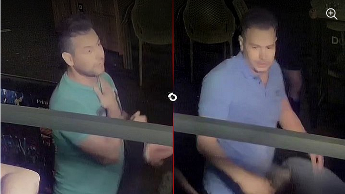 Goed in beeld: Wie (her)kent deze twee mannen die in een café in #Asten (NB) een portier en diverse bezoekers zwaar mishandeld hebben?Bekend is dat ze met een 3e (bekende) verdachte op vakantiepark #Prinsenmeer van Peter #Gillis stonden. #OpsporingVerzocht opsporingverzocht.avrotros.nl/zaken/item/dri…