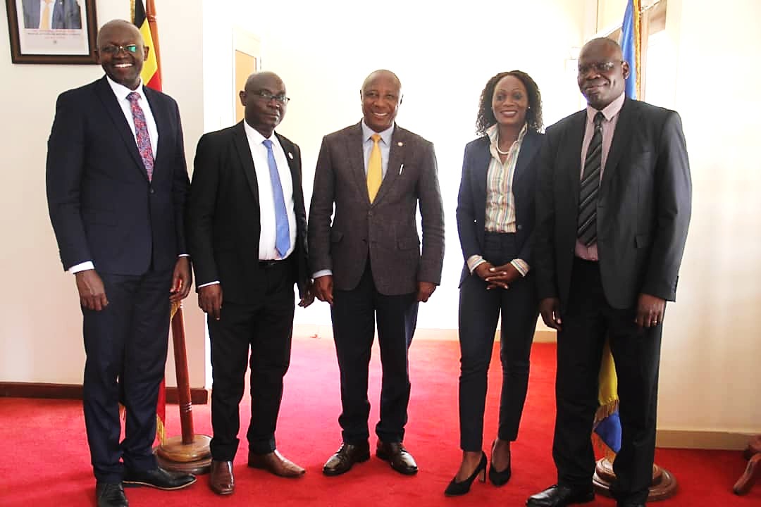 Utcl_ug's tweet photo. The  State Minister of National Guidance @KabbyangaB  today received the briefing on #UTel Strategic Plan from @MaggieLutwama and the Director @TomSekatwe Incharge of Strategy and Innovations   accompanied by the consultants @JSRConsulting  #MakeEveryDayCount #NewDawn https://t.co/aWrreet9C7