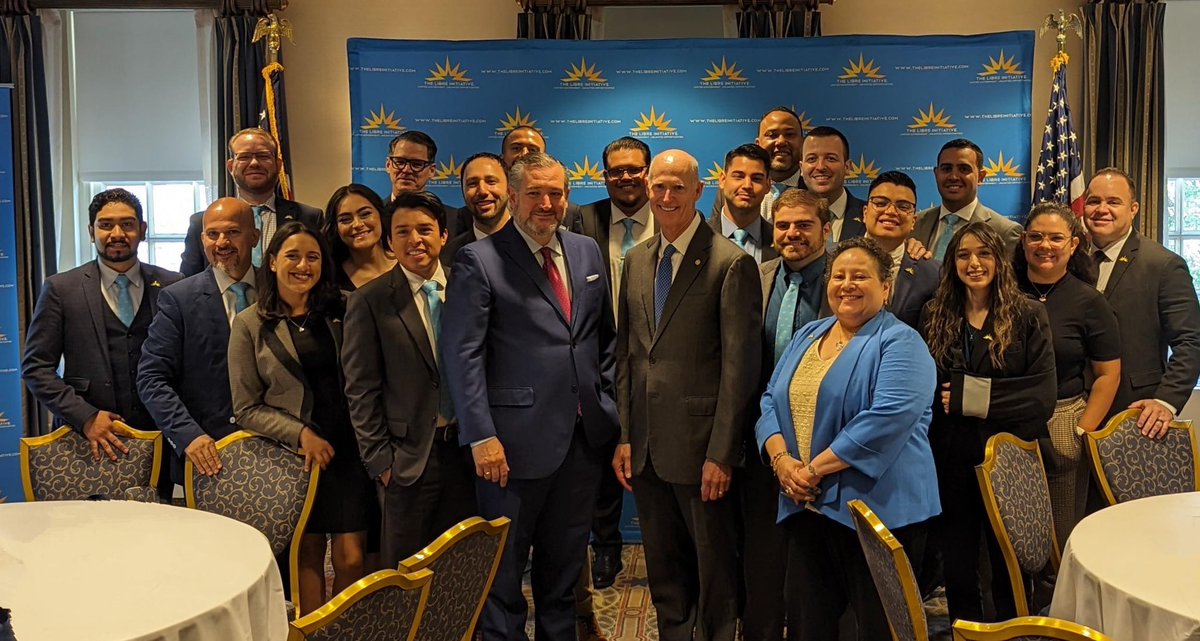 LIBREinitiative's tweet photo. Thank you @RepDuarteCA13, @SenTedCruz, and @SenRickScott for joining the LIBRE team for breakfast ahead of our #CapitolConnection fly in! https://t.co/poR4MZILxO