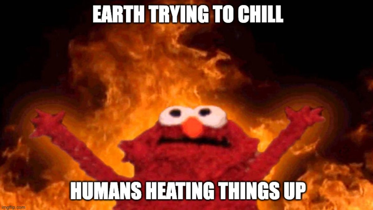 When Earth's thermostat is set to cool, but humans keep cranking it up. 😓🌍🌡️