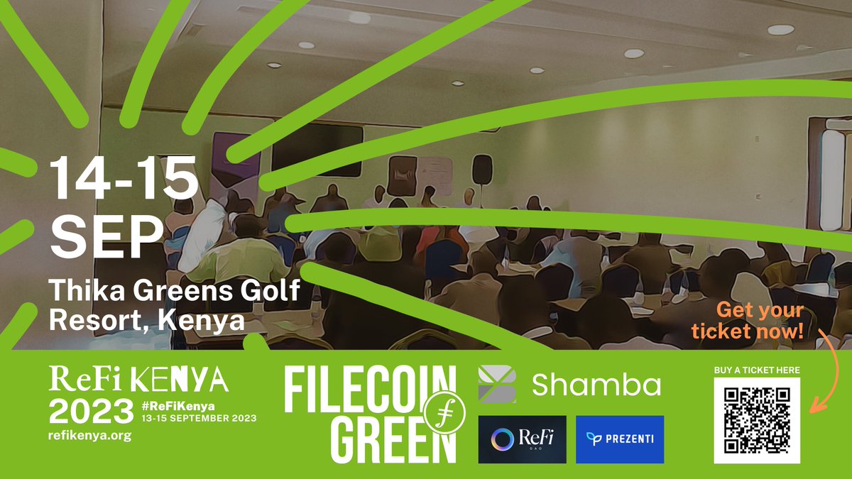 🚀 Day 1 of #ReFiKenya2023 rocked! Big thanks to our speakers and attendees. Join us tomorrow, 9 AM - 5 PM, at Thika Greens Golf Resort, #Kenya. #ReFiKenya Get your tickets here: events.mtickets.com/events/refi-ke…