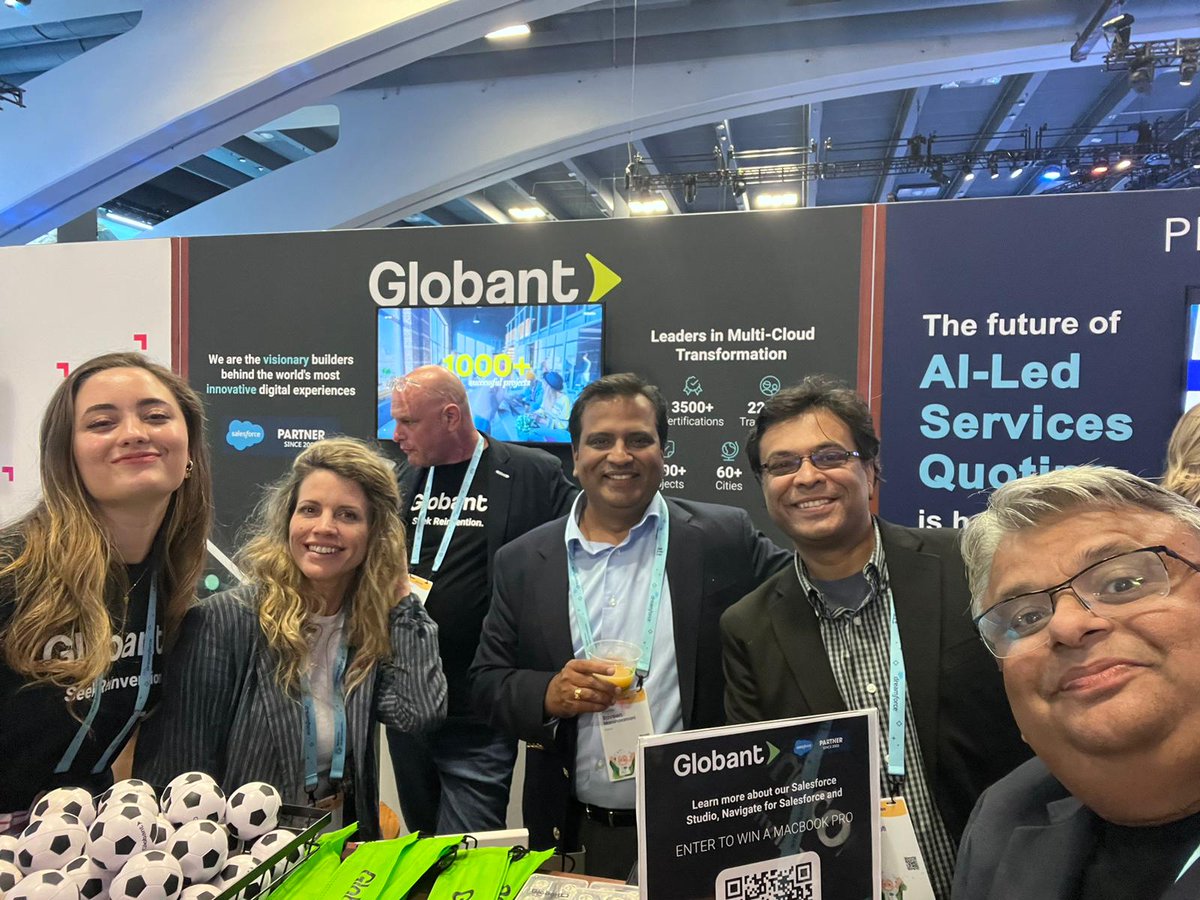 We’re all set up and ready to go here for the 2nd day of <a href="/Dreamforce/">Dreamforce</a> in San Francisco!🌟

Come by, say hi to the <a href="/Globant/">Globant</a> team at Booth #1229, and we'd be delighted to speak to you about your #DigitalTransformation journey!
 
We guarantee to be the highlight of your day!😍

#DF23