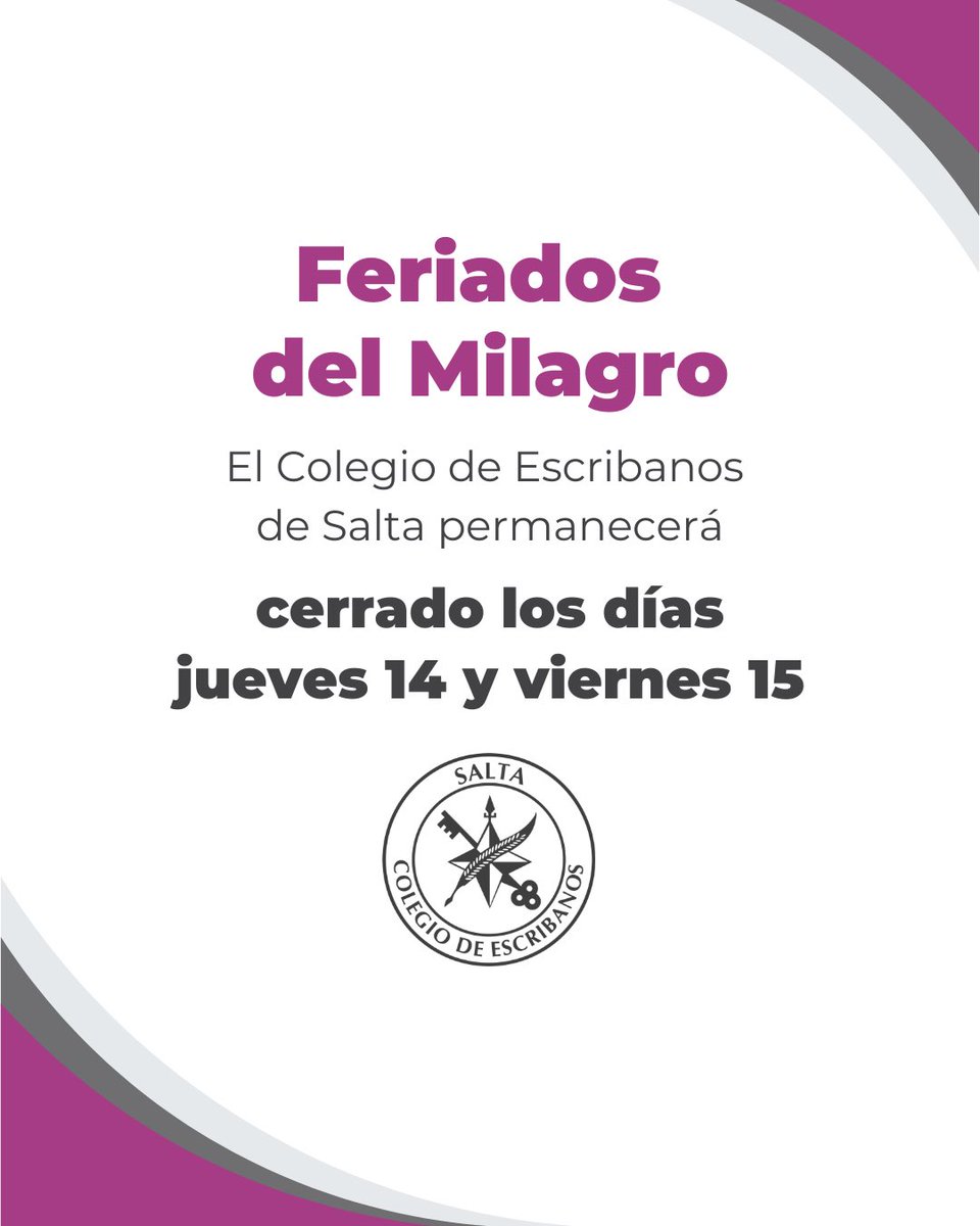 Colegio de Escribanos Salta tweet media