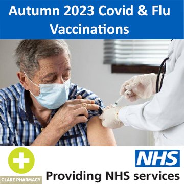 Autumn 2030 Covid &amp; Flu Vaccinations
Available in 
The Old Goods Shed, Clare - CO10 8NW
The Health Centre, Haverhill - CB9 8HF
Book at seasonalvaccines.co.uk
as well as walk-in clinics
<a href="/SNEEICB_WS/">NHS SNEE ICB - west Suffolk</a> #SuffolkNHS