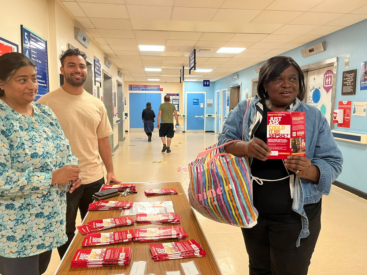 #WorldSepsisDay <a href="/SWBHnhs/">SWB NHS Trust</a> 
To increase awareness of Sepsis.
Prevention with vaccination, hand hygiene, judicious antibiotic use to prevent antibiotic resistance, early recognition and response.
It was nice to see families with lived experience wanting to be a part of this.